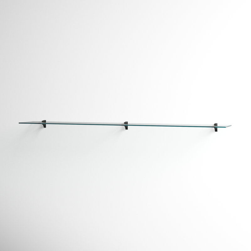 Electra Floating Shelf, Black, 2.86" H x 72" W x 10.5" D