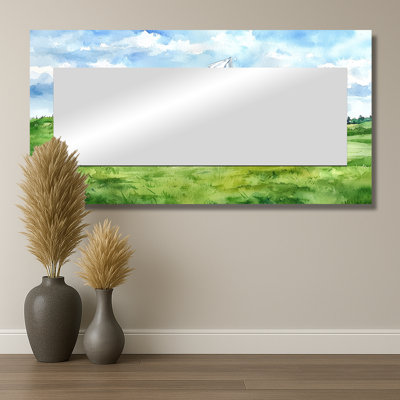 Golf Course Champions Horizon I - Sports Accent Wall Mirror - Printed On Metal