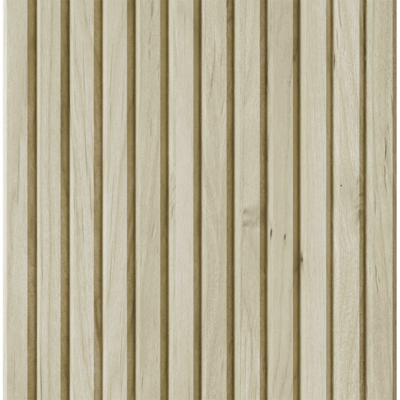 Tambour à lattes biseautées de 1 po de hauteur (l 12 po x L 48 po), Peuplier naturel