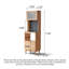 Armoire à nourriture en chêne moderne et minimaliste