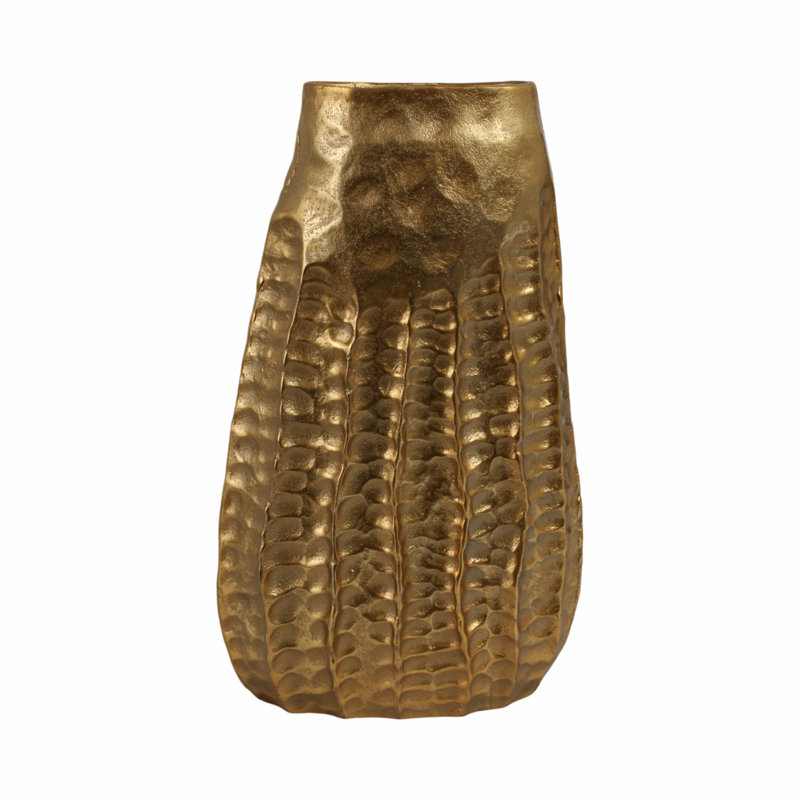 Caen Handmade Metal Table Vase, 17" H x 10" W x 4" D