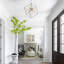  6 - Light Unique Geometric Chandelier