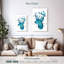 Cerf Brampt turquoise-108602365