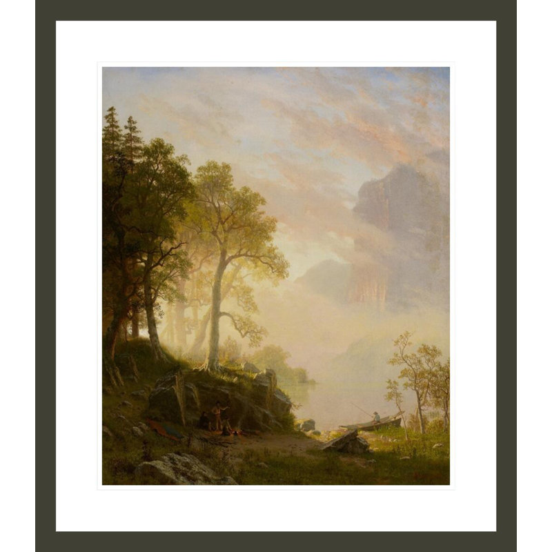 La rivière Merced à Yosemite - Albert Bierstadt - Impression sur toile, H 26,96 po x l 23,5 po