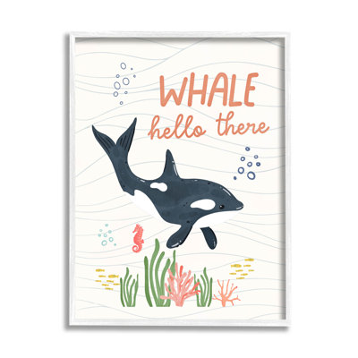 «Whale Hello There Orca», art giclée par Nina Blue