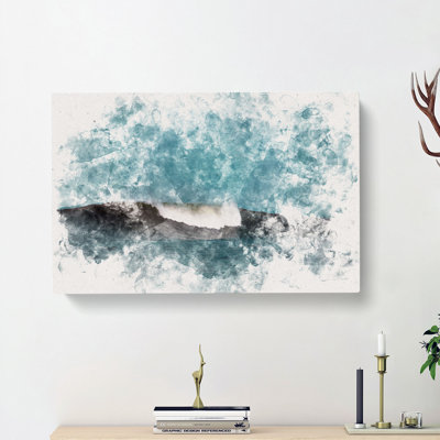 Wave Curl - Wrapped Canvas Print
