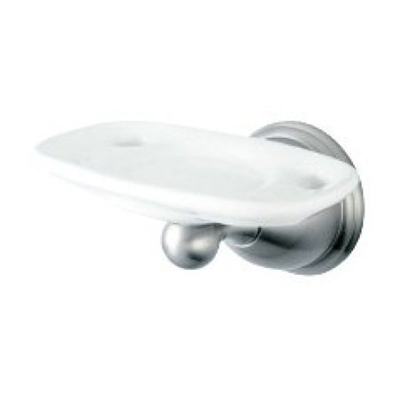 Restoration Chicago Toothbrush & Tumbler Holder, Brushed Nickel