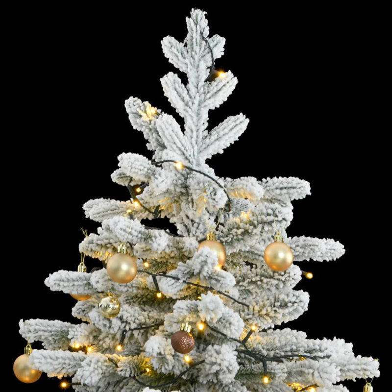 Arbre de Noël artificiel éclairé - support inclus, H 5,9 pi