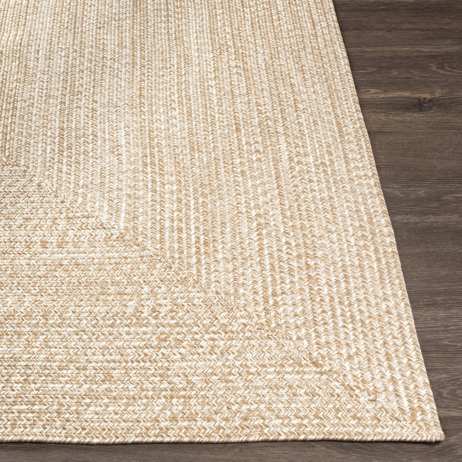 Leroux Beige Indoor/Outdoor Rug, Runner 2'6" x 8'