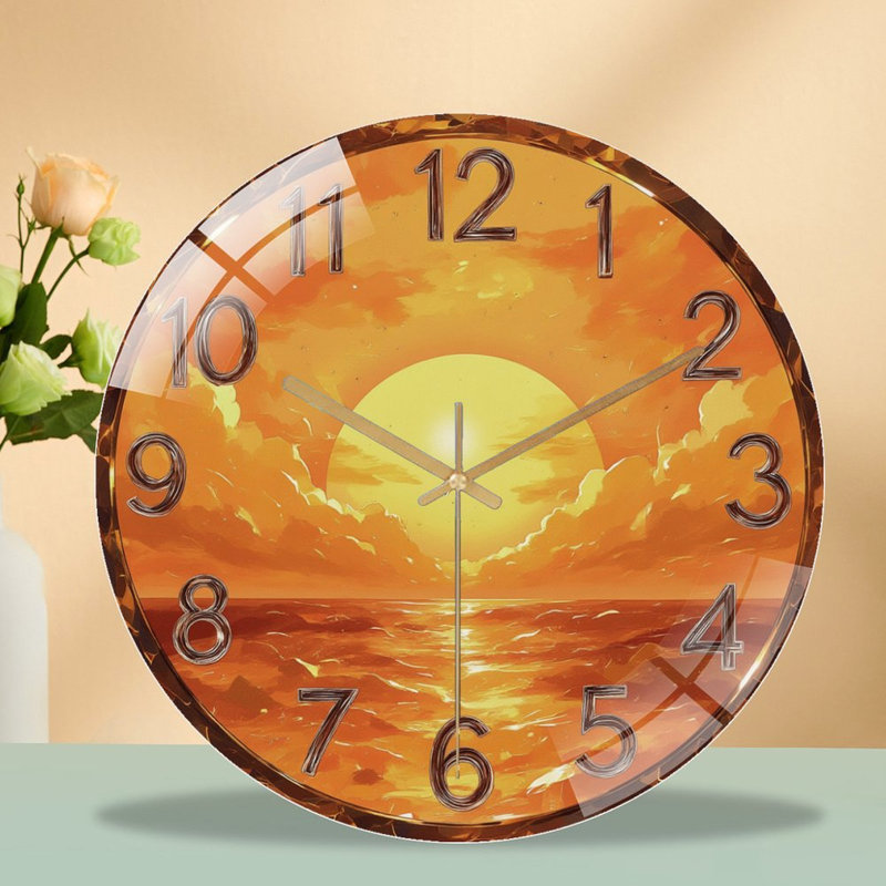 Horloge murale 12 po Sunset
