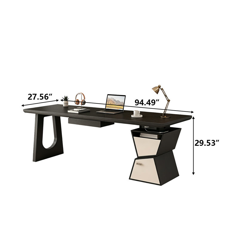 Bureau rectangulaire 94,49 po, H 29,53 po x l 94,49 po x P 27,56 po