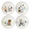 Snoopy Easter Peanuts Easter Snoopy 4-Piece Accent Plates Set