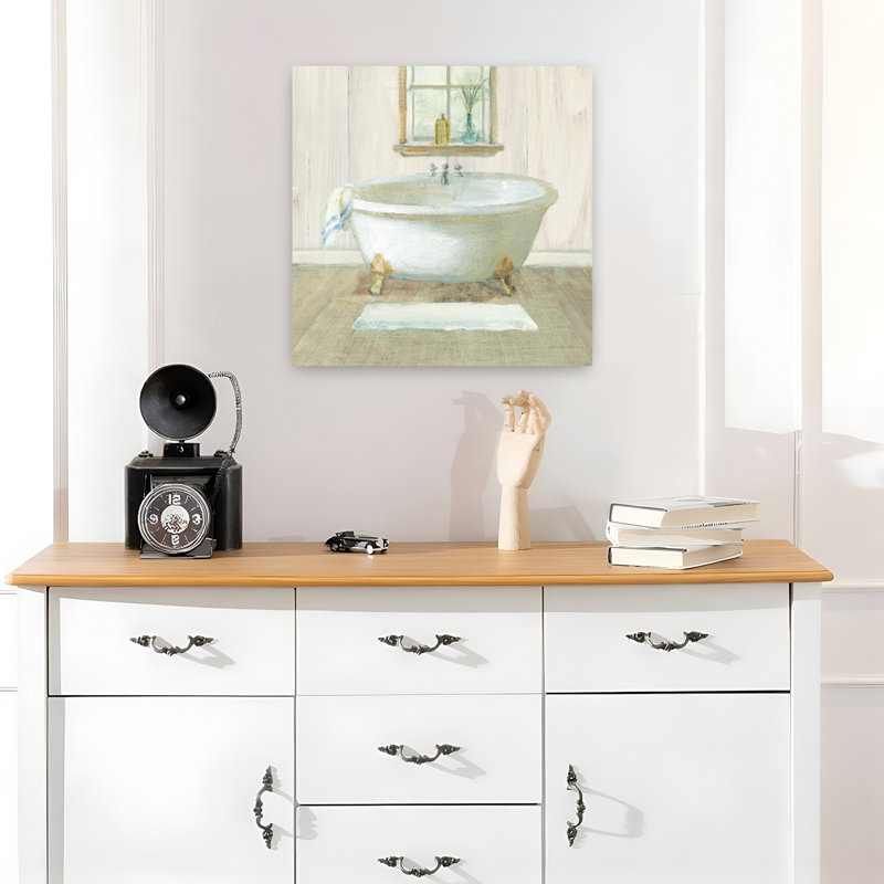 Art contemporain pour salle de bain, H 18 po x l 18 po