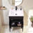 24'' Modern Freestanding Single Bathroom Vanity With Ceramic Top-1990899332