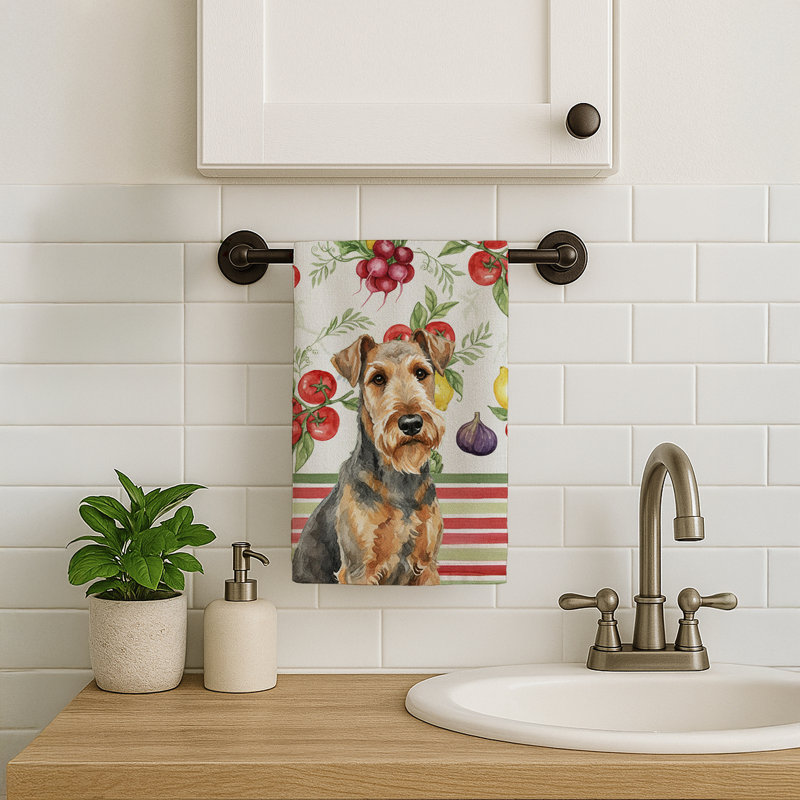 Serviette de cuisine Griuse Airedale Terrier, Grizzle Airedale Terrier