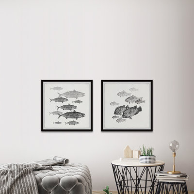 Poissons dans un cadre Diptyque
