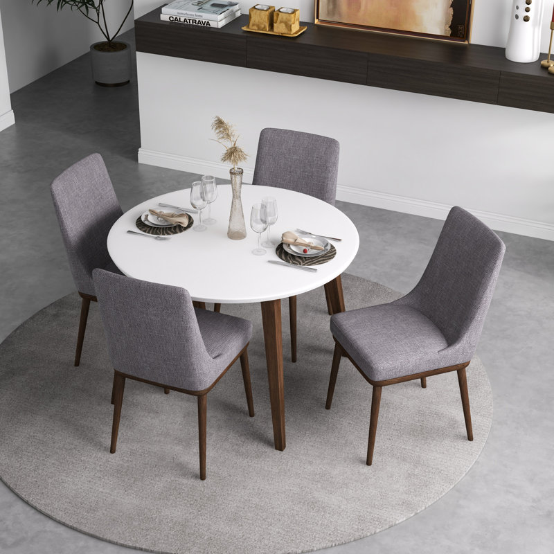 Ensemble repas pour 4 personnes Ruchi, Blanc, Gris