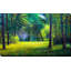 « painted forest clearing », reproduction d’impression sur toile tendue-29334748