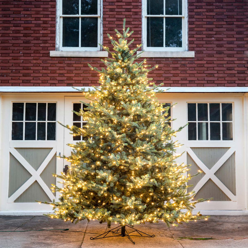 Lighted Artificial Christmas Tree, 7.5' H