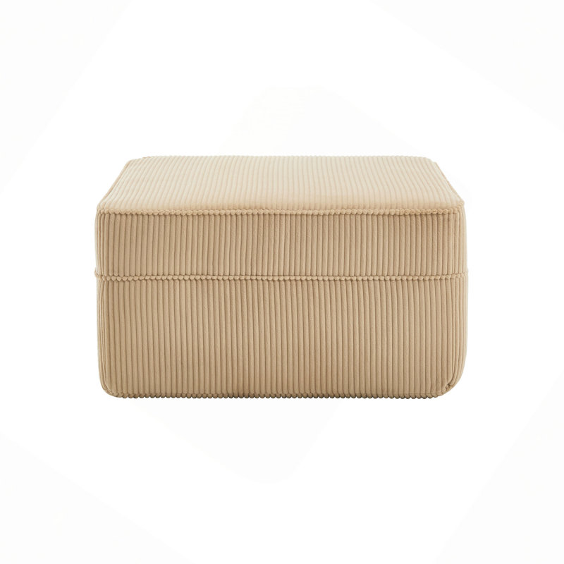 Martha Ottoman Corduroy, Camel