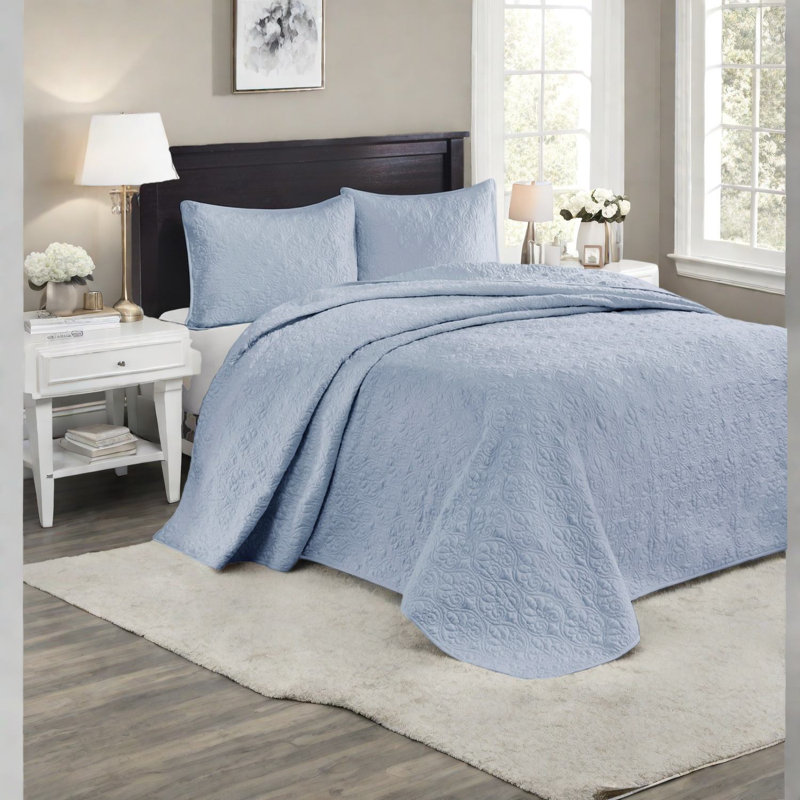Courtepointe réversible Blue