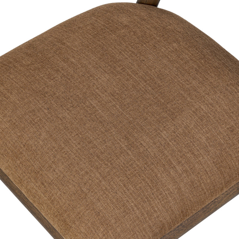 Juna Upholstered Dining Chair, Brown, Vintage Brown Oak