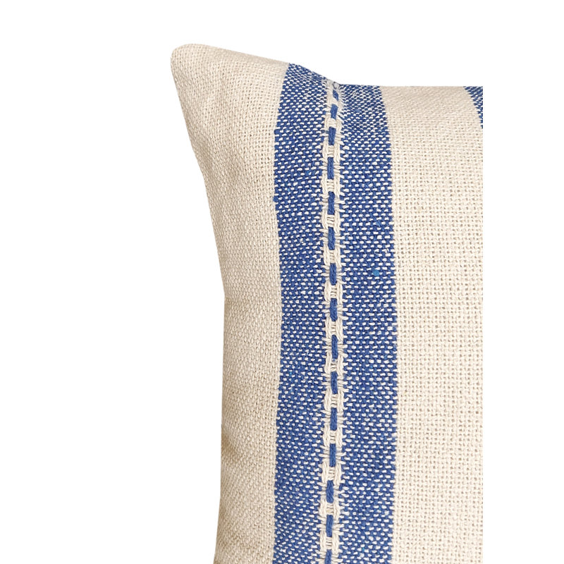 Striped Cotton Outdoor Throw Pillow