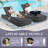 Outdoor PE Wicker Chaise Lounge Chair with Cushions, Adjustable Reclining Backrest for Patio, Poolside & Garden