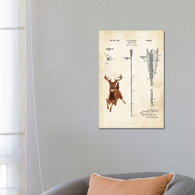 Whitetail Deer 1 Piece Wrapped Canvas Painting