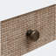 Armoire penderie avec rotin 3 tiroirs