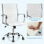 Chaise de conférence en simili cuir à haut dossier-587302552