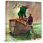 «Fishing with Nets» par Mead Schaeffer, reproduction d'art sur toile tendue-15060225