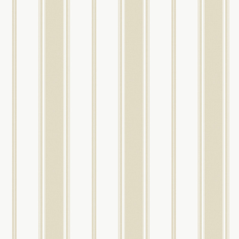 Smart 3 Stripes Heritage Stripe Wallpaper Roll, Beige