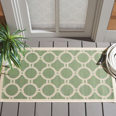 Tapis vert / beige Arneshia