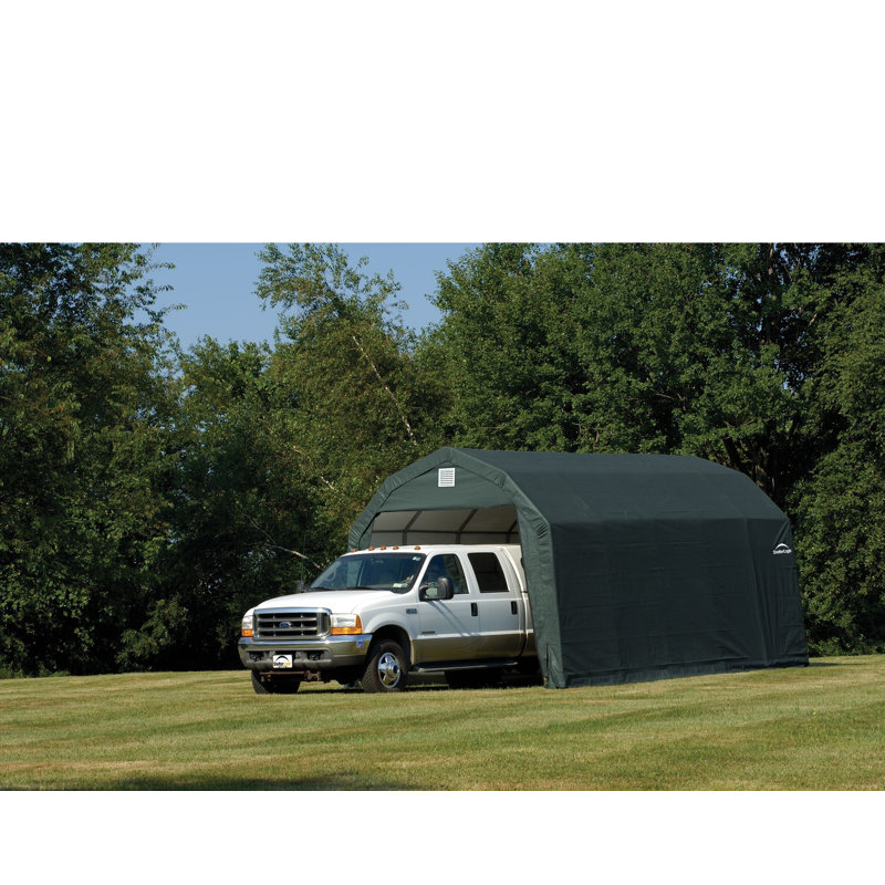 ShelterCoat 12 x 24 ft. Garage Barn STD, Green
