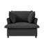 Fauteuil surdimensionné en chenille, siège simple de 37 po, construction, siège rembourré pour chambre à coucher, très grand, matériau, espace de vie-2003565760