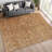 Machine Washable Indoor/Outdoor Chantille ACN2324 Ikat Rug-311926580