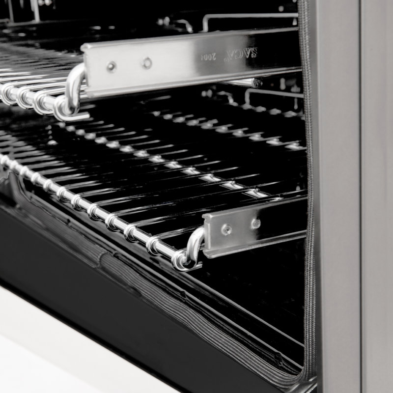 ZLINE Autograph 48" Legacy Dual Fuel Range w/ 7 Burners, Gold Stainless Steel with White Matte