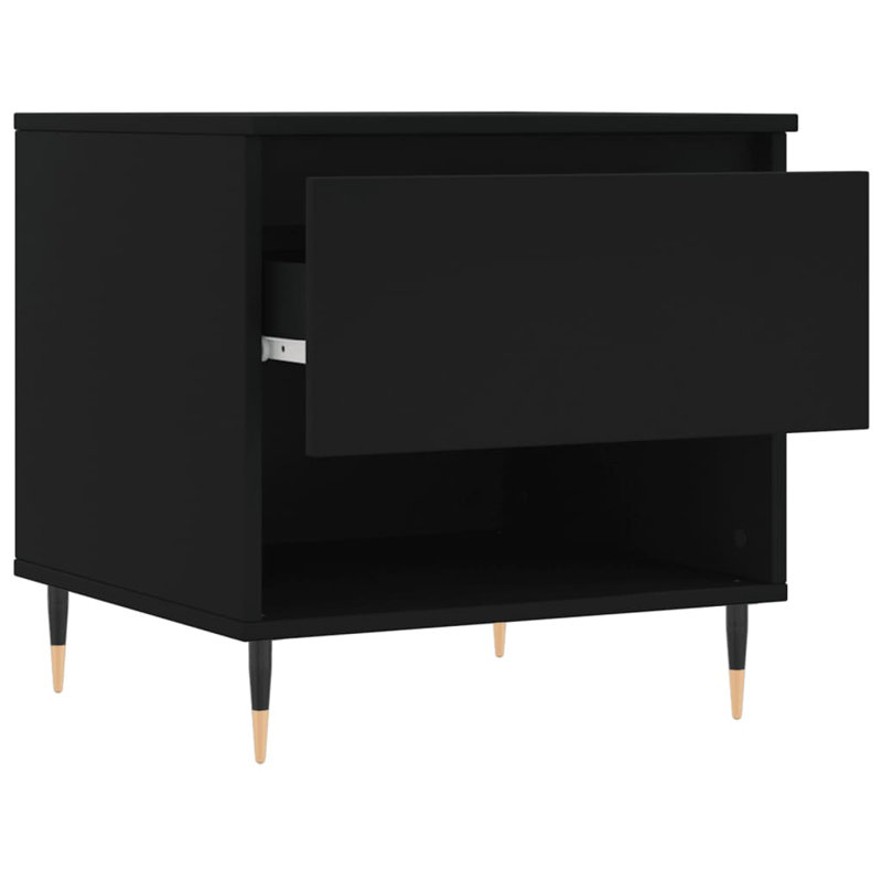 Coffee Table with Storage, Black
