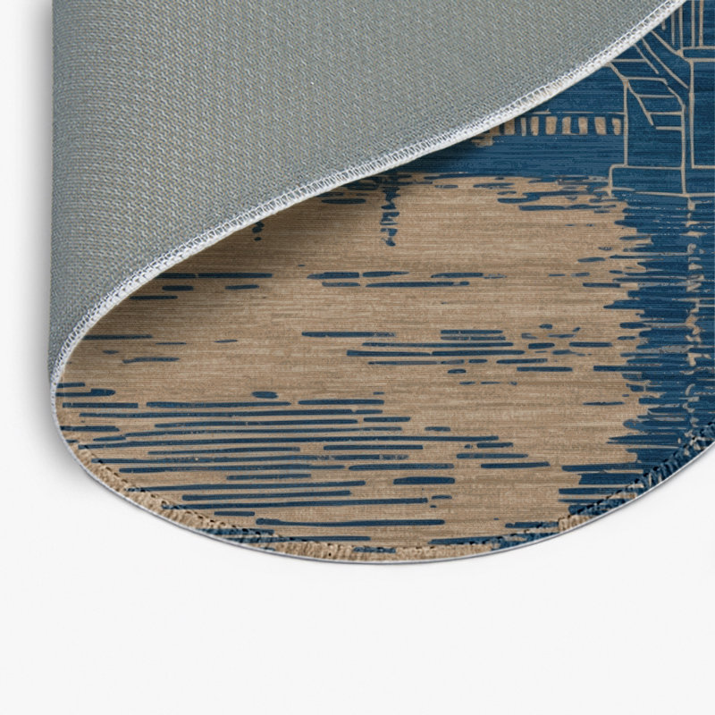 Tapis intérieur et extérieur ArtDeco, Rond 5 pi
