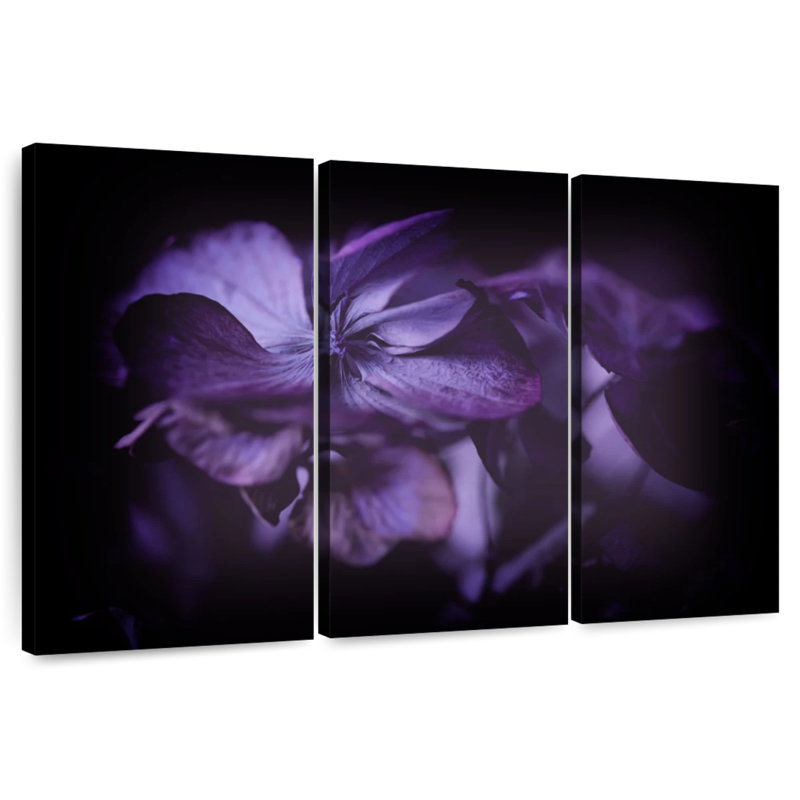 Fleur d'hortensia mauve Harnek, H 24 po x l 38 po