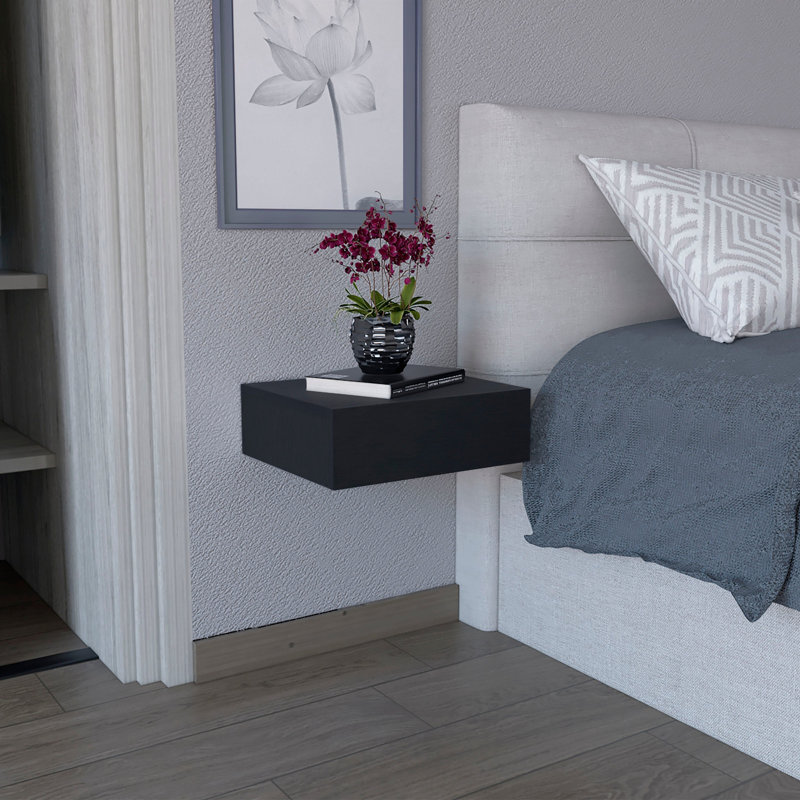 Table de chevet de style contemporain, Noir