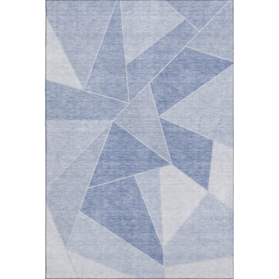 Premium Machine Washable Mayfield AMF636 Geometric Rug