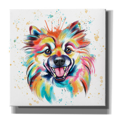«Colorful Watercolor Pomeranian» par Furbaby Affiliates