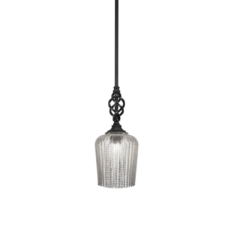 Eleganté Stem Hung Mini Pendant, 16.5" H x 9" W x 9" D, Gold