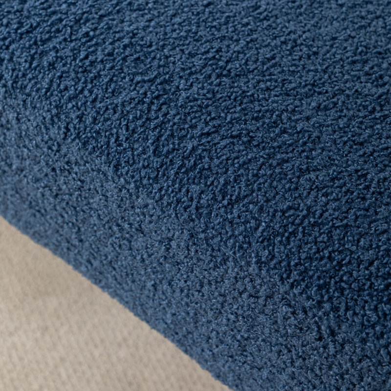 Banc rembourré Janeesha Boucle, Bleu