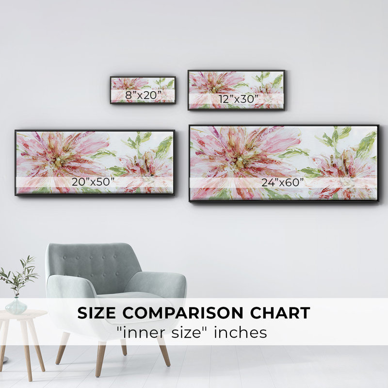 Floral Panache- Framed Canvas