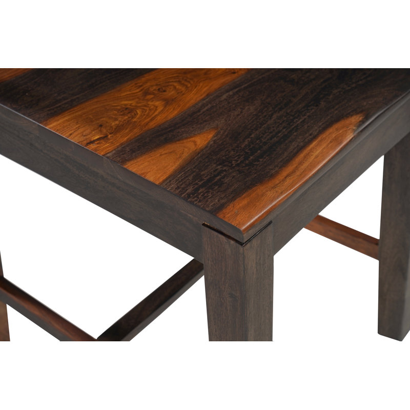 Ensemble de 2 chaises de salle à manger en bois massif, Noyer