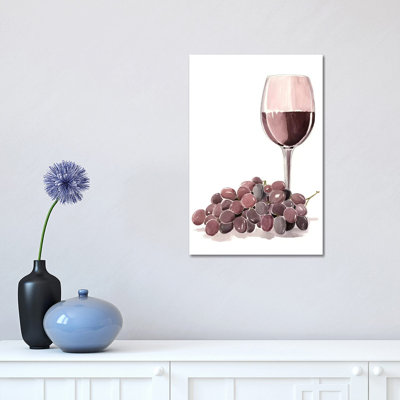 Wine Watercolor I by Jennifer Paxton Parker - Wrapped Canvas Painting