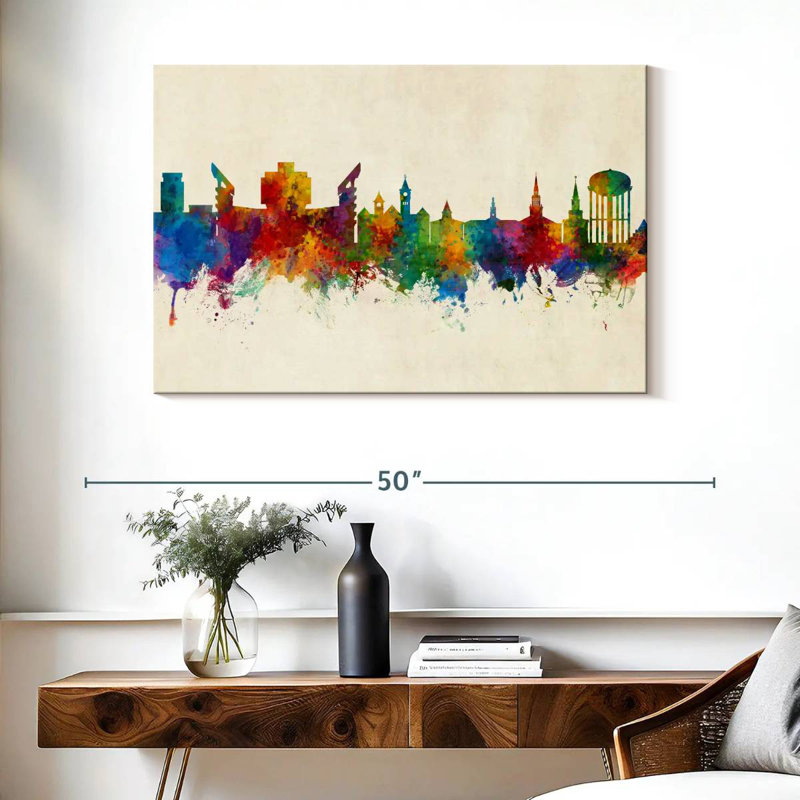 Auburn Alabama Skyline II, H 26 po x l 39 po